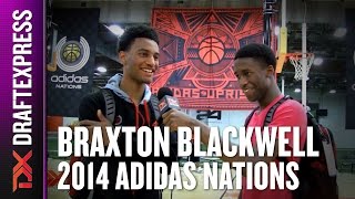 2014 Braxton Blackwell Interview with Kobi Simmons - DraftExpress - Adidas Nations