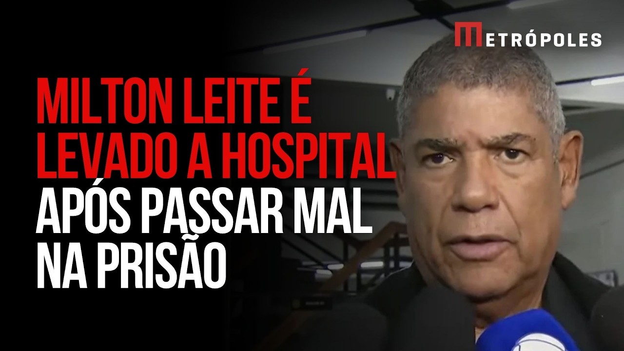 Antes de custódia, Milton Leite é socorrido após mal-estar na prisão