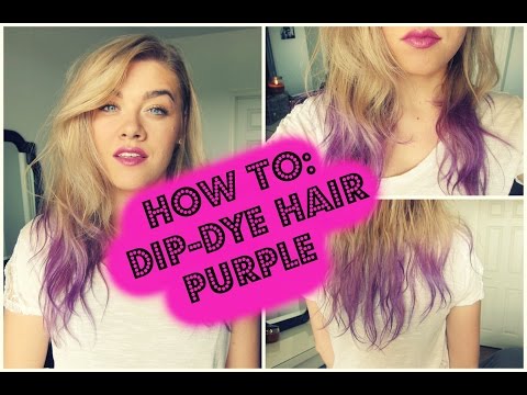 how to dye purple hair blonde
