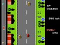 the gameplay video of road fighter for nes. created by konami.