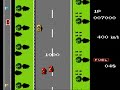 the gameplay video of road fighter for nes. created by konami.