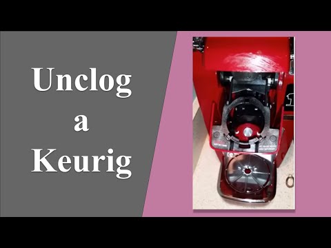 how to unclog keurig mini