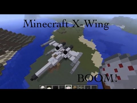 how to build a x-wing in minecraft