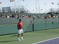 Federer practice