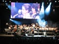 el nuevo mester de juglar�a junto a la banda municipal de m�sica, tocando 