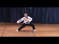 showcase of external and internal martial arts through tae kwon do, qigong, and taijiquan to a medley of soundtracks from 