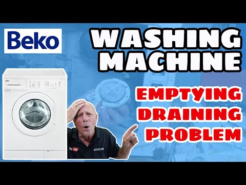 how to drain beko washing machine