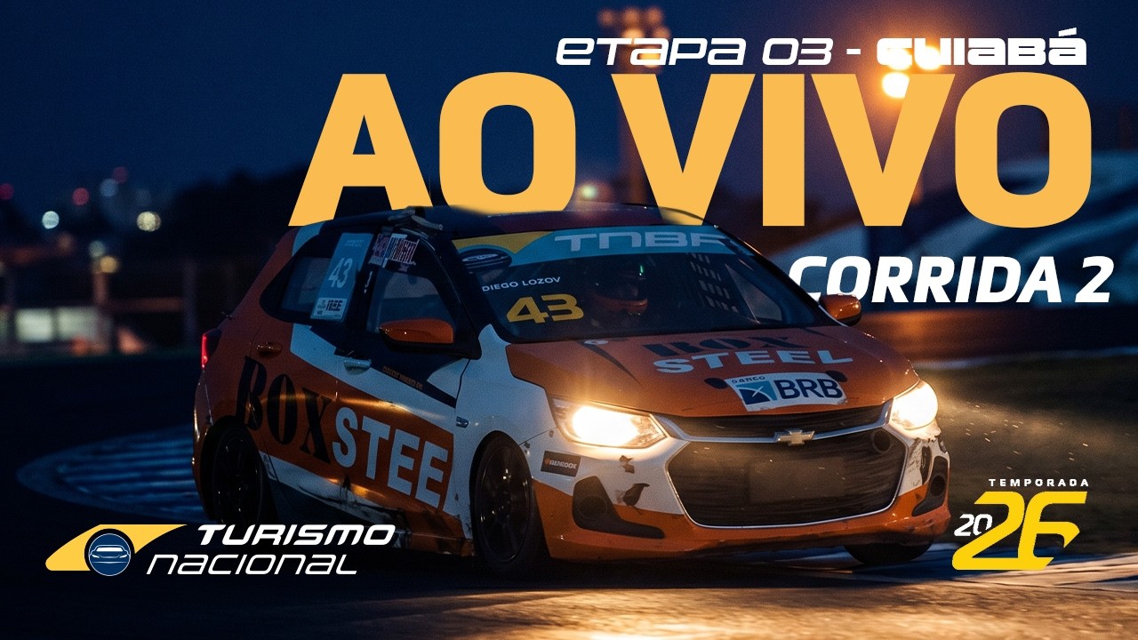 TURISMO NACIONAL 2026 | AO VIVO | 3ª ETAPA - CORRIDA 2 | CUIABÁ, MT