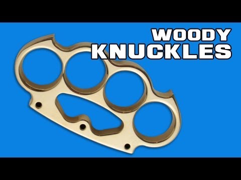 Woody Knuckles Tango Polished Solid Brass Four Finger Weight