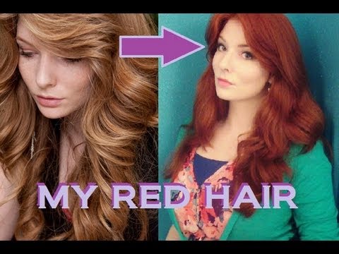 how to dye natural hair red