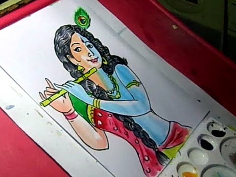 How to Draw Lord Radha Krishna color Drawing | Barbara Gowin's Blog