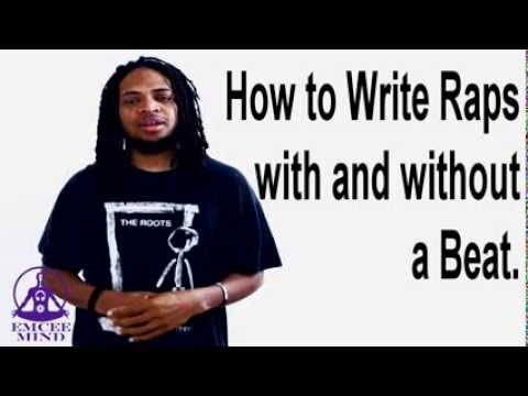 how to write rap