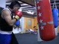 Mohammad Rasuli Profiboxer aus Kassel beim Training