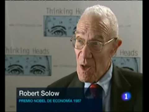 Robert Solow con Thinking Heads en el telediario de TVE