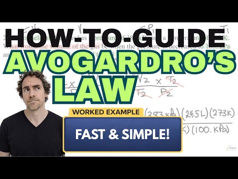 Calculating Avogadro's Law   |  Chemistry Homework in 3 MINUTES