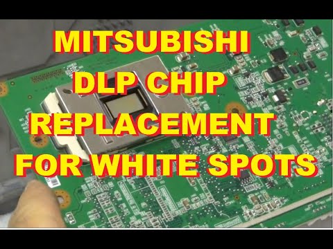 Mitsubishi White Dots Spots DLP Chip IC Replacement.