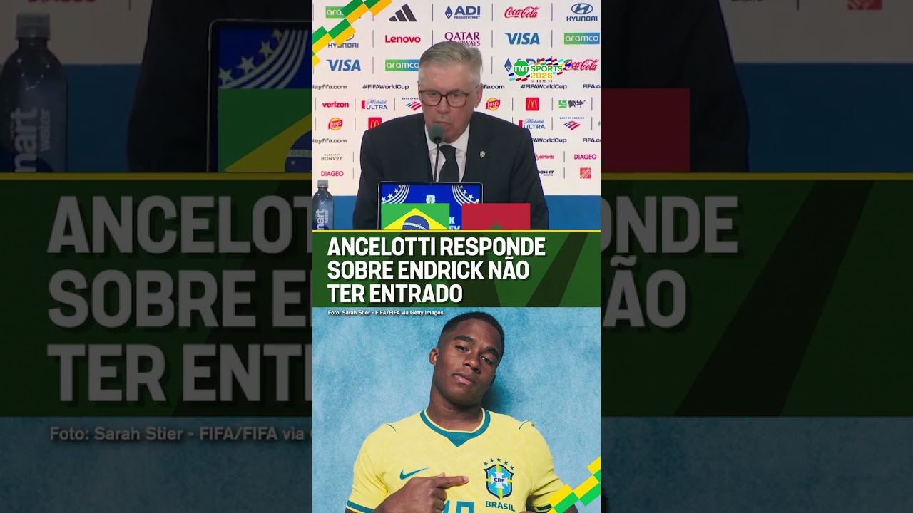 ANCELOTTI NÃO QUIS RESPONDER O MOTIVO DE TER DEIXADO ENDRICK NO BANCO!! 🇧🇷🇧🇷🇧🇷 #shorts