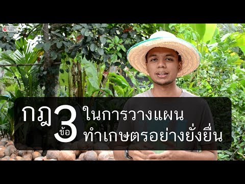 กฎ3ข้อ ในการวางแผนทำเกษตรอย่างยั่งยื่น