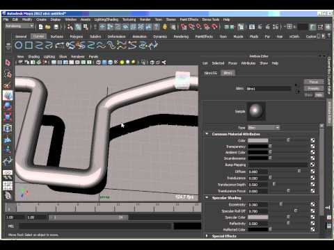 Making Pipes in Maya with Paint Effects maya 2 Making Pipes in Maya with Paint Effects