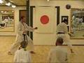 Yamaguchi-sensei demonstrating ushiro-geri