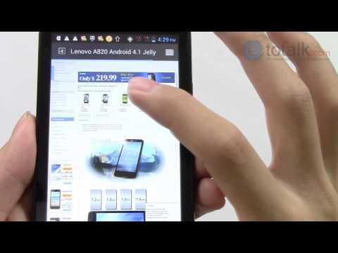 Lenovo A820 Android 4.1 Jelly Bean Quad Core 1.2GHz Dual Sim 4.5 inch qHD