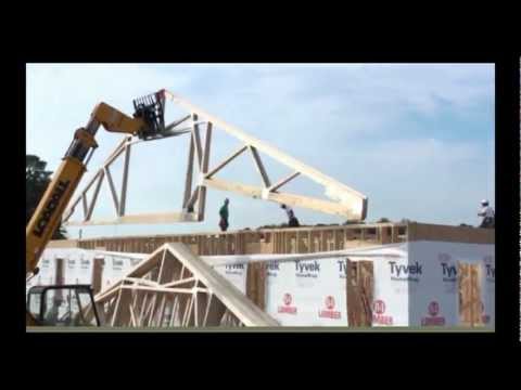how to fit roof trusses