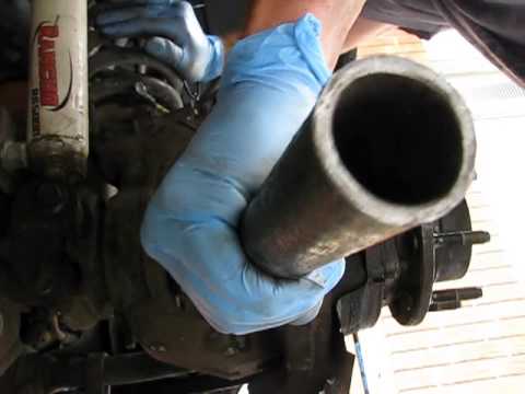 how to remove u joint from front axle