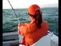 Teresa tames a big Tarpon