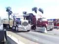 truck drag racing, accélération de camion loade