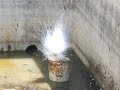 Agua, sodio, estrias, explosion