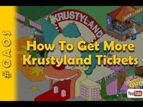 how to get more krustyland tickets cheats