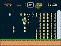 staying just ahead of raocow and the lp, here's long sfc world from vip mario 4.  you know a level is going to be long when it has letters to represent time, but i still manage to go through it at a pretty fast pace.

i almost cheesed my way out of the web part by flying through (you can even see me start to build up speed), but i decided against it so you can see how the stage was meant to be played.

the stage music is gen's castle battle from romancing saga 3.

here's the patch for those of you who are wanting to play.
http://mario.ellize.com/up/src/smw_1676.zip