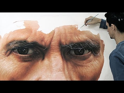 Father - hyper realistic oil painting on canvas - fabiano Millani (Eddie Vedder song)