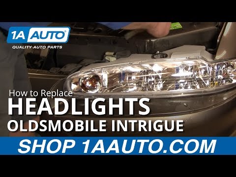 How To Install Replace Headlight and Bulb Oldsmobile Intrigue 98-02 1AAuto.com