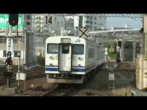 JR西日本　105系+123形　【下関駅発車】