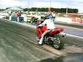 girl on hot sexy kawasaki 900 goes 9 seconds in the Quarter
