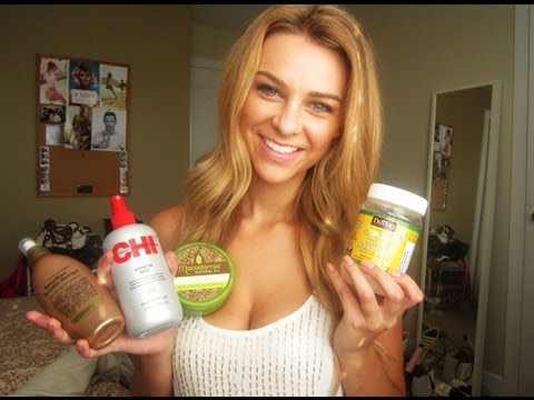 favourite hair products - Expand for more info Products mentioned: Macadamia deep repair mask Chi keratin mist Organix brazilian keratin therapy flat iron spray Coconut Oil check out ...