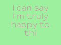 1st Lady - Baby I Love You with lyrics ?