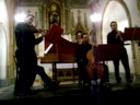 live concert in c�rdoba (argentina) on 23rd of october 2008. manfredo kraemer (violin), diego nadra (oboe), juan manuel quintana (gamba), jorge lavista (harpsichord). museo san alberto, concert series 