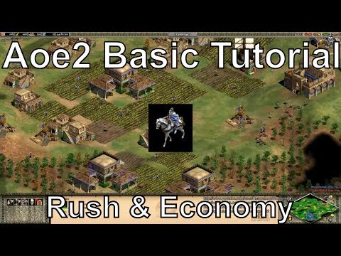 Aoe2 HD: Tutorial: Fast Castle Age, Knight Rush, Economic Boom