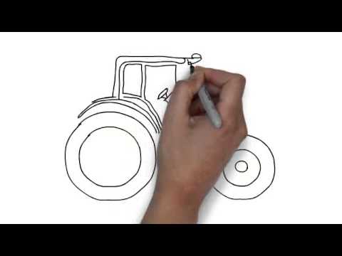 how to draw jcb step by step