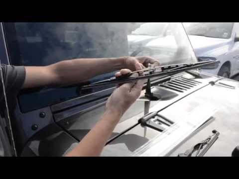 How to install wipers on a Jeep Wrangler