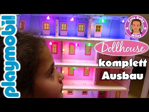 Playmobil DOLLHOUSE Puppenhaus MEGA komplett Ausbau mit Licht | CuteBabyMiley