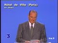 Déclaration Chirac Après son Election en 1995