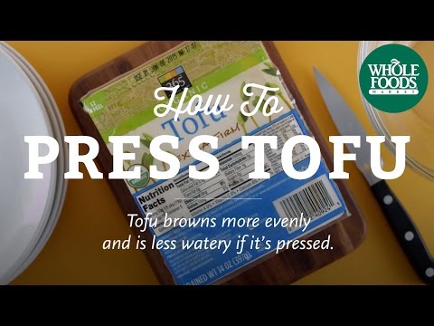 how to drain tofu