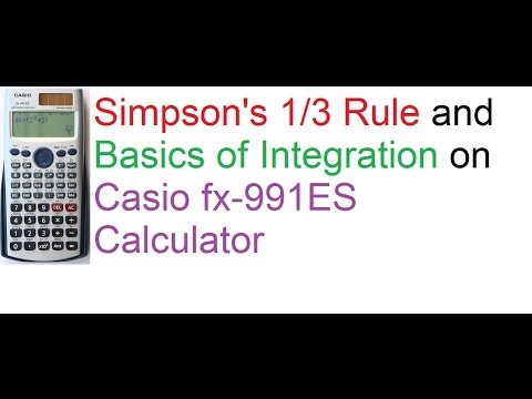 how to perform integration in casio fx-991es