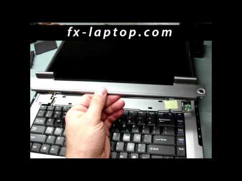 how to take apart a gateway fx laptop