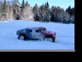 Tamiya hummer in snow