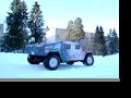 Tamiya hummer in snow