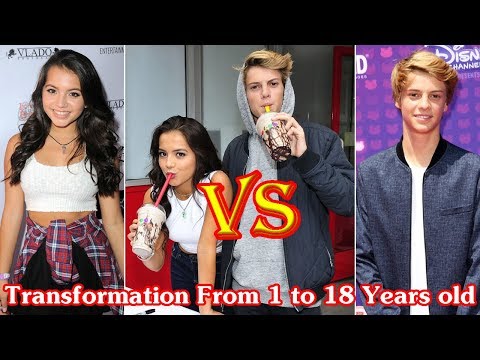 Jace Norman and Isabela Moner transformation from 1 to 18 years old